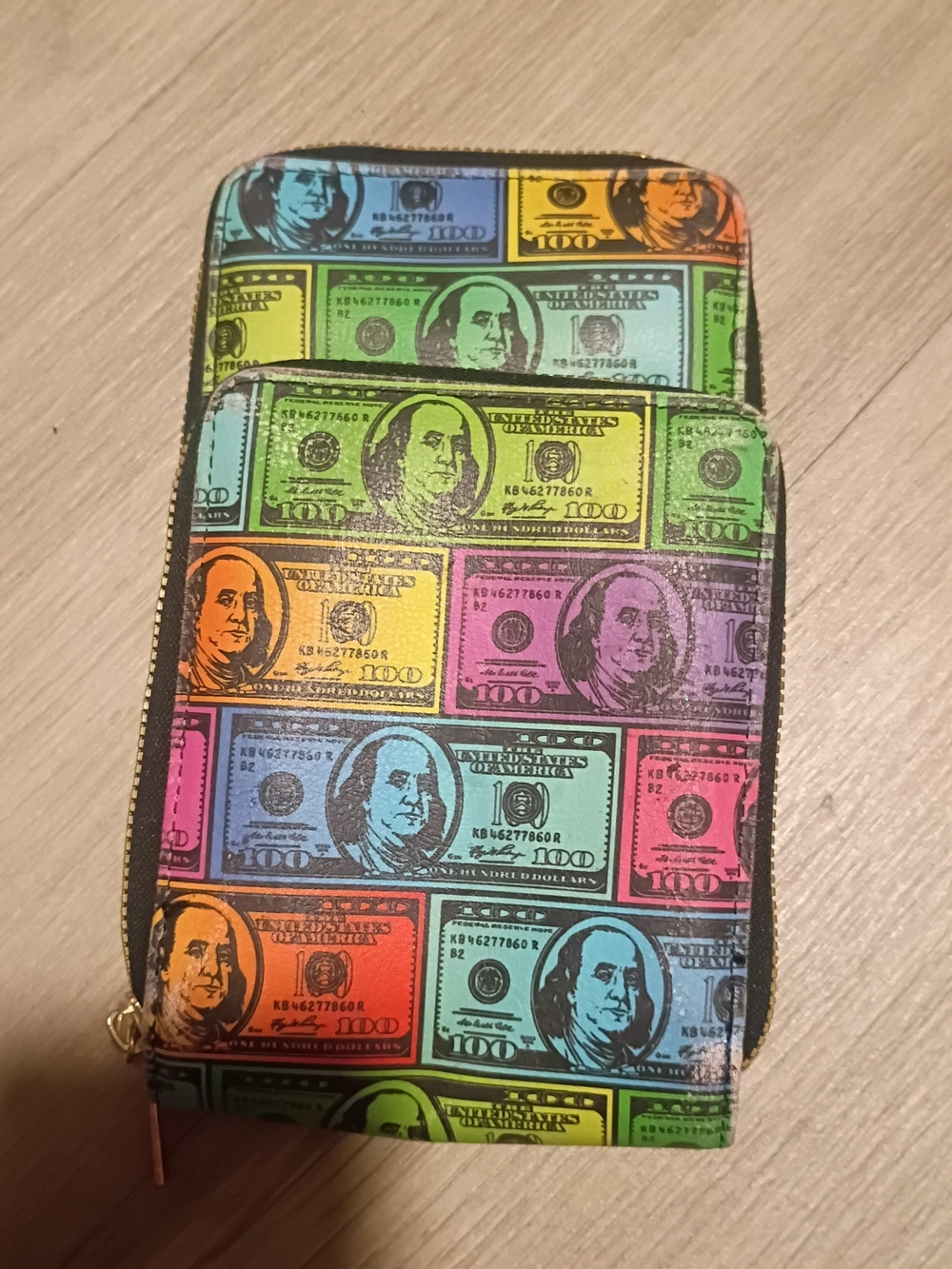 Woman's Colorful Money Wallet/Phone Holder